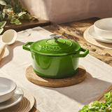 Cooks Professional 20cm Cast Iron Casserole | Graduated Green