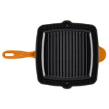Cook Professional Cast Iron Frying Pan & Skillet 2 Piece Set | Orange