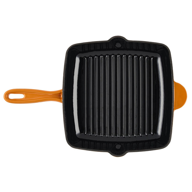 Cook Professional Cast Iron Frying Pan & Skillet 2 Piece Set | Orange