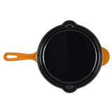 Cooks Professional Cast Iron Frying Pan | Orange