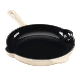 Cook Professional Cast Iron Frying Pan & Skillet 2 Piece Set | Ivory