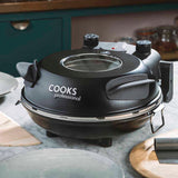 Cooks Professional Electric Pizza Oven Set | Black