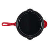 Cooks Professional Cast Iron Frying Pan | Red