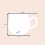 Cooks Professional Set of 4 Stoneware Mugs | 350ml | Pink