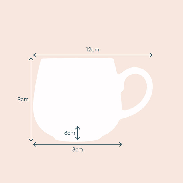 Cooks Professional Set of 4 Stoneware Mugs | 350ml | Pink