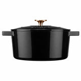 Cooks Professional 26cm Cast Iron Casserole | Black