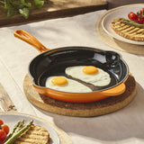 Cooks Professional Cast Iron Frying Pan | Orange