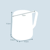 Cooks Professional Stainless Steel 600ml Milk Steaming Jug | Black | Latte Art Pen Included