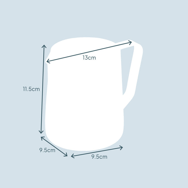 Cooks Professional Stainless Steel 600ml Milk Steaming Jug | Black | Latte Art Pen Included