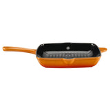 Cook Professional Cast Iron Frying Pan & Skillet 2 Piece Set | Orange