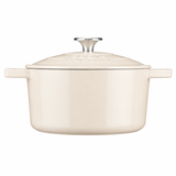 Cooks Professional 20cm Cast Iron Casserole | Ivory