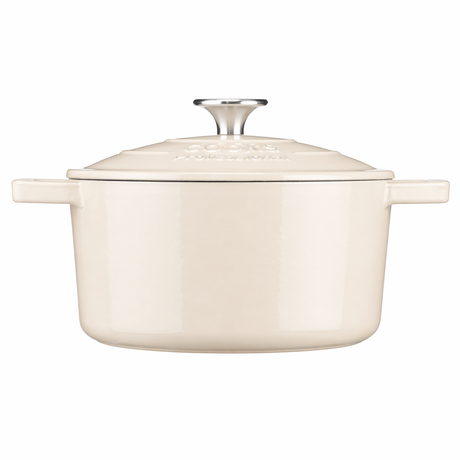 Cooks Professional 20cm Cast Iron Casserole | Ivory