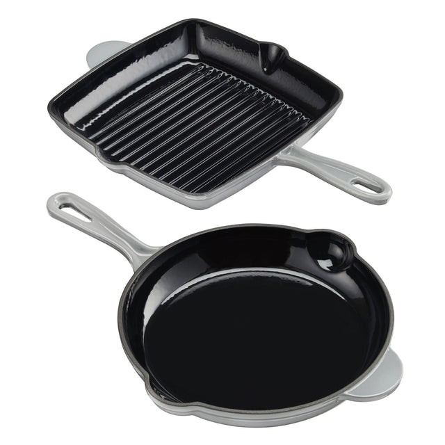 Cooks Professional Set of 5 Cast Iron | Grey
