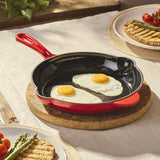 Cooks Professional Cast Iron Frying Pan | Red
