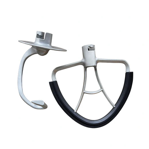 Cooks Professional Aluminium Dough Hook & Flat Beater Set for 1800W 8L Stand Mixer