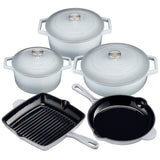 Cooks Professional Set of 5 Cast Iron | Grey