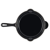 Cook Professional Cast Iron Frying Pan & Skillet 2 Piece Set | Black