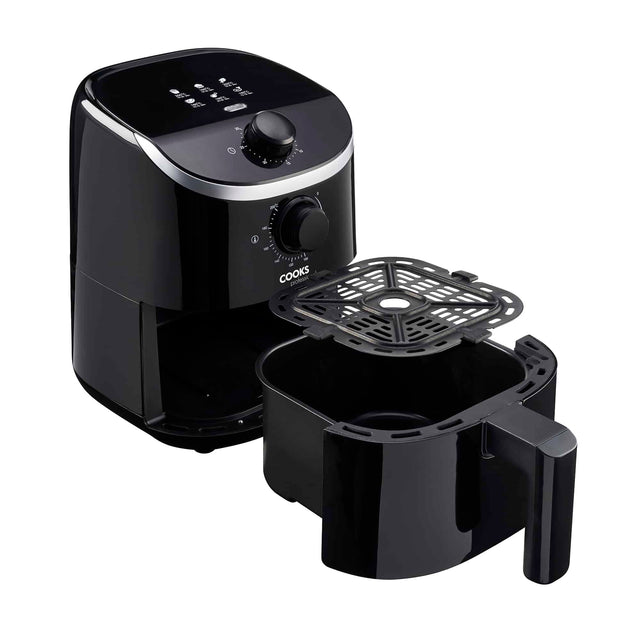 Cooks Professional Compact Air Fryer | 2L Capacity | 900W | Manual Timer and Temperature Control