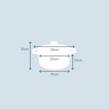 Cooks Professional 20cm Cast Iron Casserole | Ivory