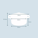 Cooks Professional 26cm Cast Iron Casserole | Black