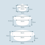 Cooks Professional Set of 3 Cast Iron Casserole | 20cm, 26cm and 28cm | Orange