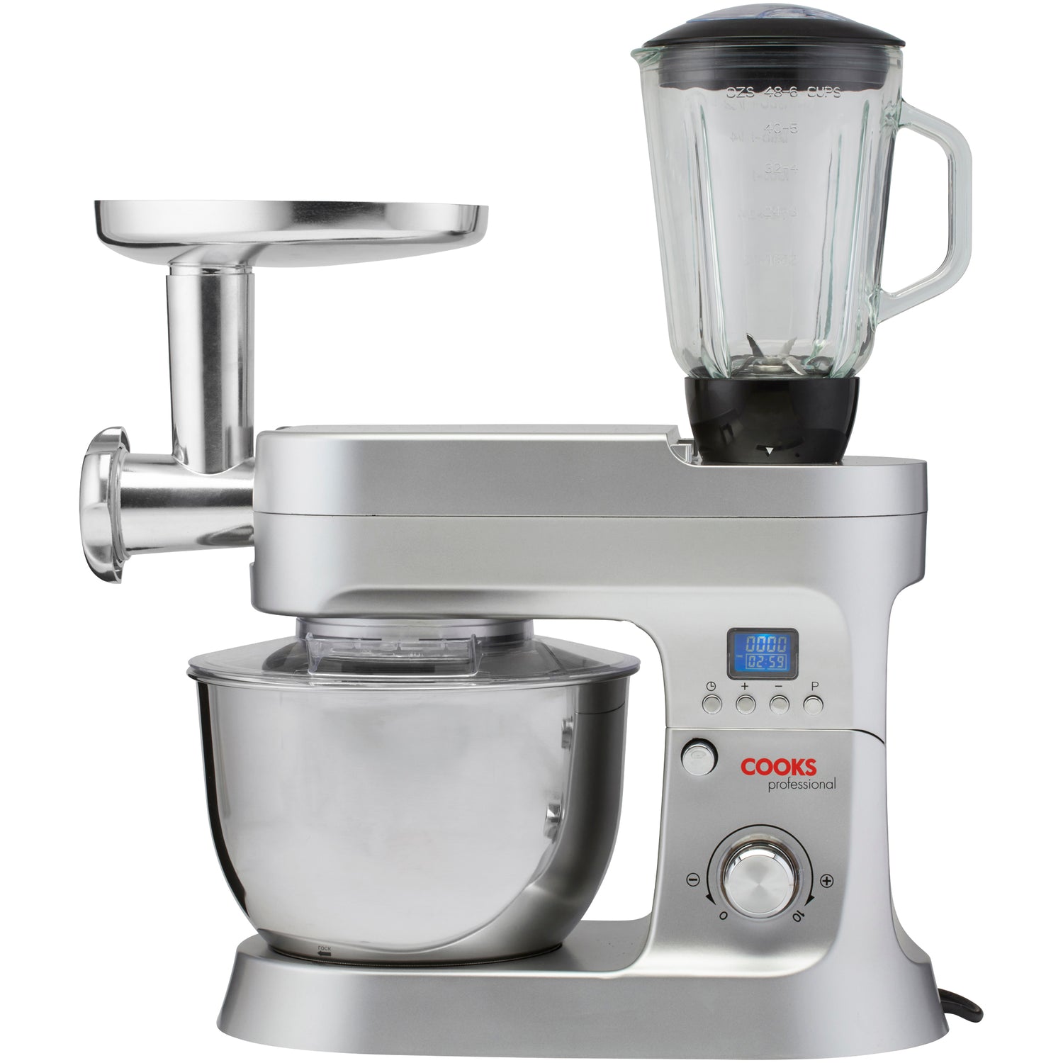 Cooks Professional Multi Function 6.2L Stand Mixer | Silver
