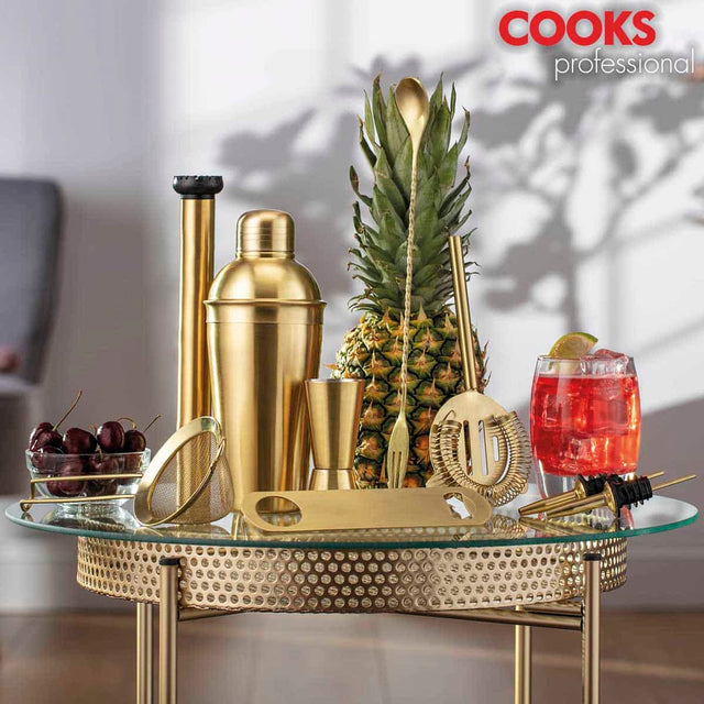 Cooks Professional 10-Piece Cocktail Set | Stainless Steel | Gold