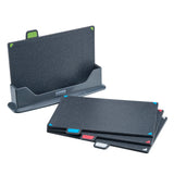 Cooks Professional 4 Piece Index Chopping Board Set | Grey