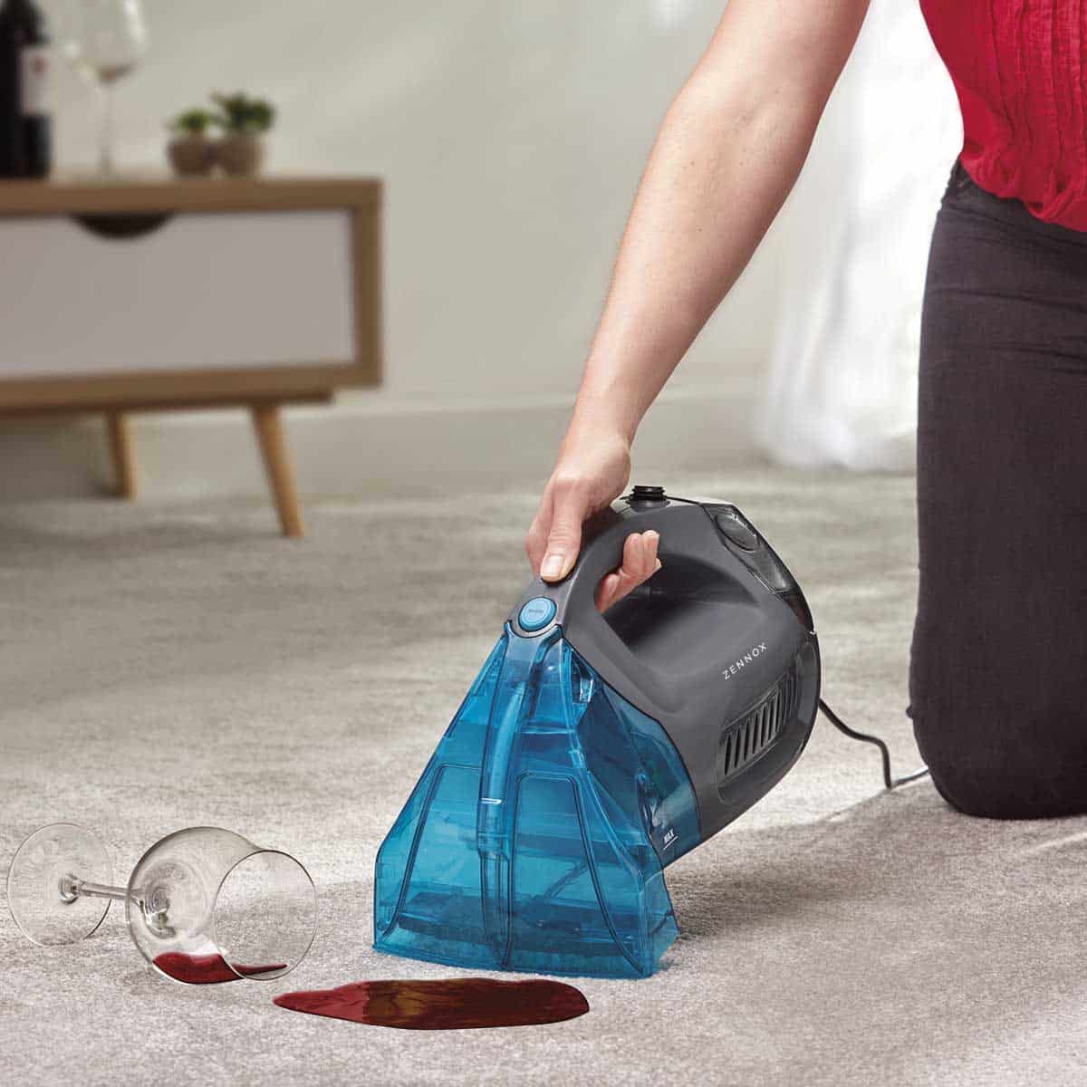 Zennox Handheld Carpet and Upholstery Washer Grey/Turquoise