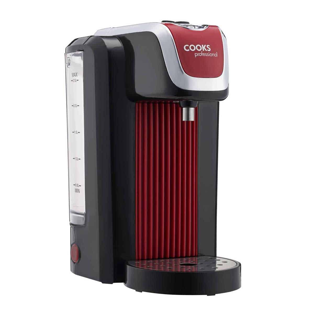 Cooks Professional Hot Water Dispenser Black Red
