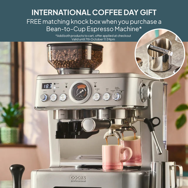 Cooks Professional Bean-to-Cup Espresso Machine | Silver