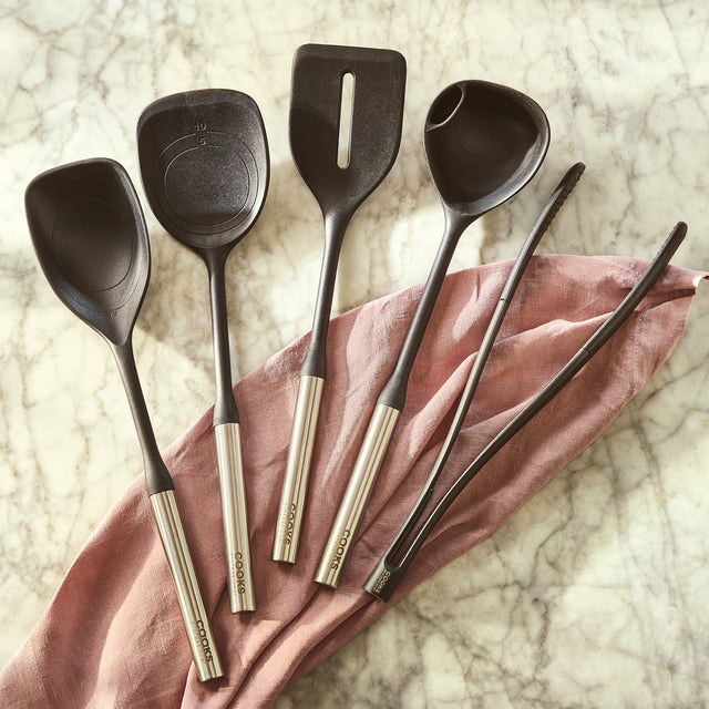Cooks Professional 5 Piece Silicone Utensil Set with Stainless Steel Handles