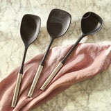 Cooks Professional 3 Piece Silicone Utensil Set with Stainless Steel Handles