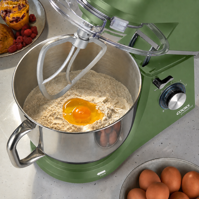 Cooks Professional 7L Stand Mixer | Green / Silver