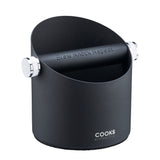 Cooks Professional Steel Espresso Knock Box | Black