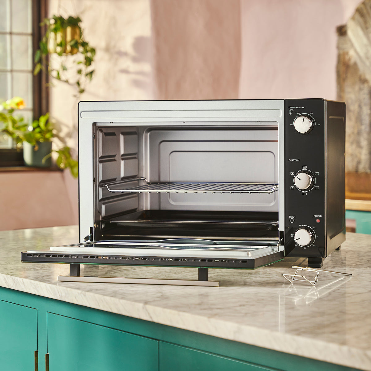 Cooks Professional 60L Mini Oven | Black / Silver