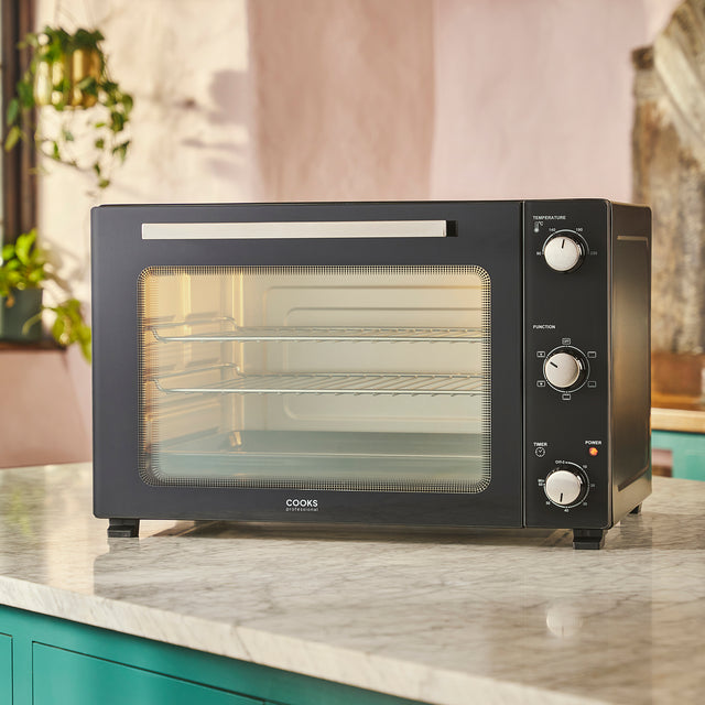 Cooks Professional 60L Mini Oven | Black / Silver