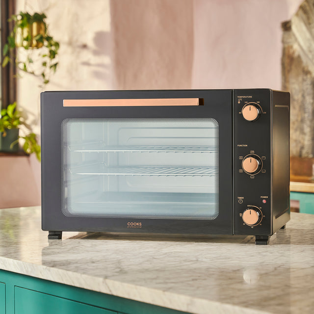 Cooks Professional 60L Mini Oven | Black / Copper