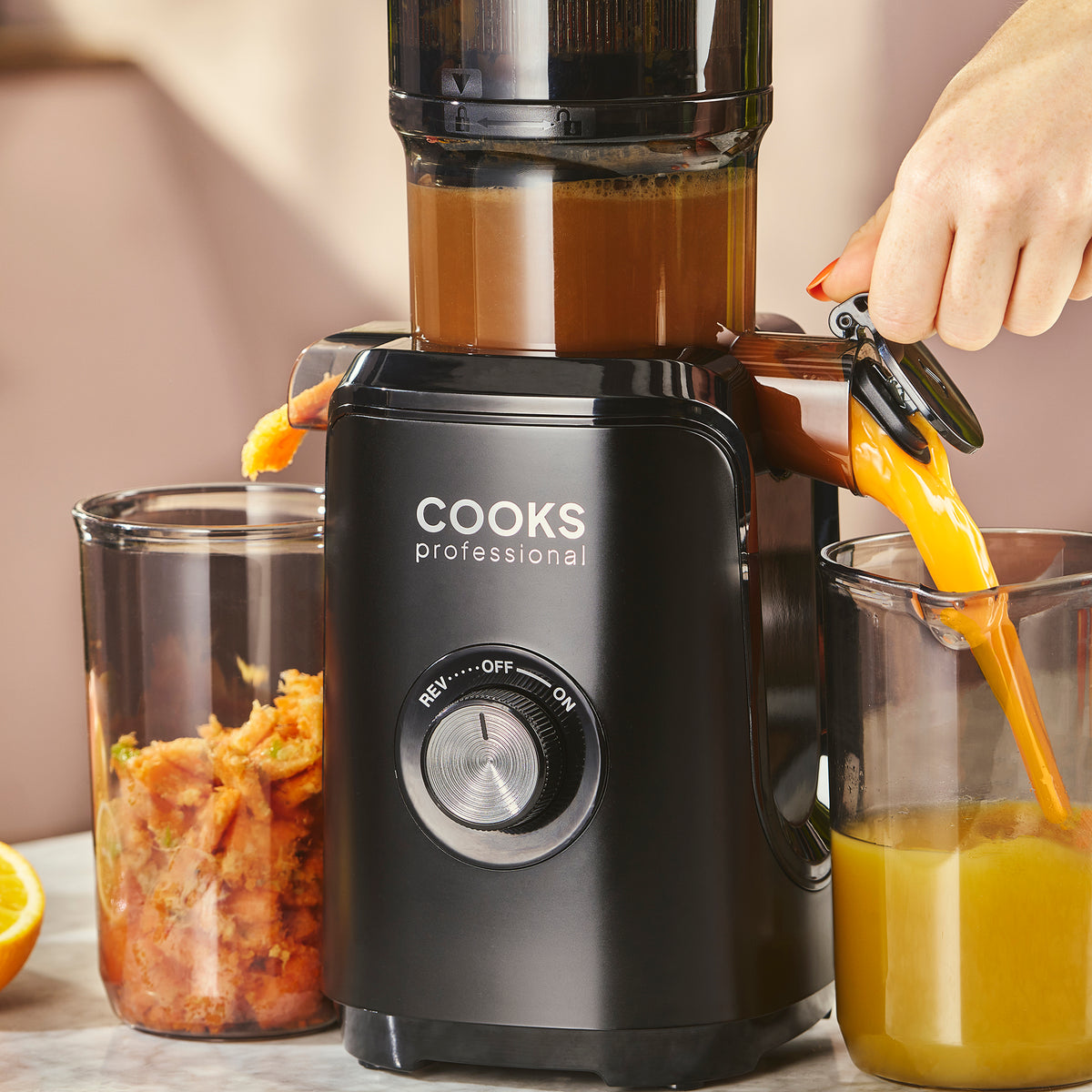 Cooks Professional Cold Press Juicer | 200W / 1L
