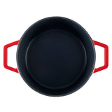 Cooks Professional Cast Iron Casserole 20cm | 2.8L Capacity | Enamelled Inside and Out | Graduated Red