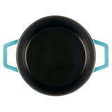 Cooks Professional Set of 3 Cast Iron Casserole | 20cm, 26cm and 28cm | Graduated Teal