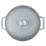 Cooks Professional 28cm Shallow Cast Iron Casserole | Graduated Grey
