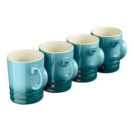 Cooks Professional 4 Piece Mug Set | 320ml | Teal