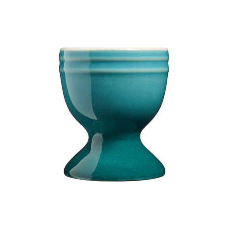 Cooks Professional 4 Piece Egg Cup Set | Made From Durable Stoneware | Teal