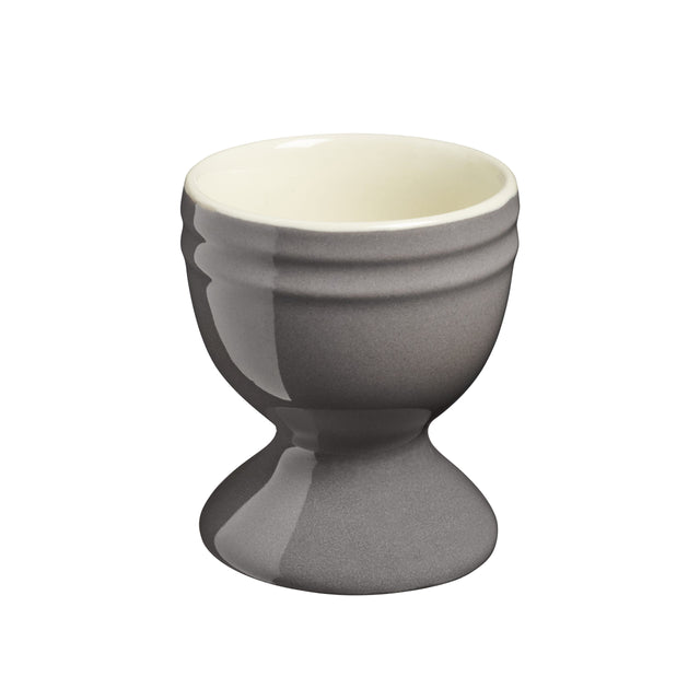 Cooks Professional 4 Piece Egg Cup Set | Made From Durable Stoneware | Grey