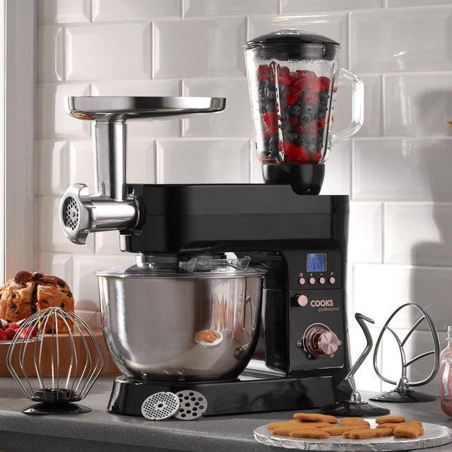 Cooks Professional Multi Function 6.2L Stand Mixer | Black / Rose Gold
