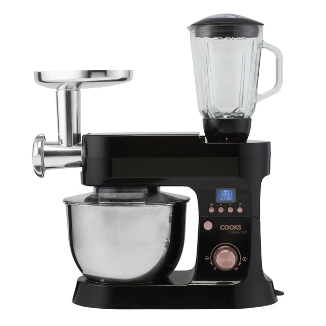 Cooks Professional Multi Function 6.2L Stand Mixer | Black / Rose Gold