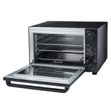 Cooks Professional Mini Oven | 48 Litre | 3 Cooking Functions | Powerful 1500W | Black Contemporary