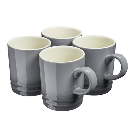 Cooks Professional 4 Piece Mug Set | 350ml | Grey