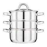 Cooks Professional 3 Tier Stainless Steel Steamer | 22cm